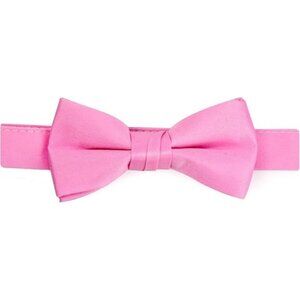 HOLD'EM Bow Tie Boys and Baby Satin Solid Color Adjustable Pre-tied - Light Pink